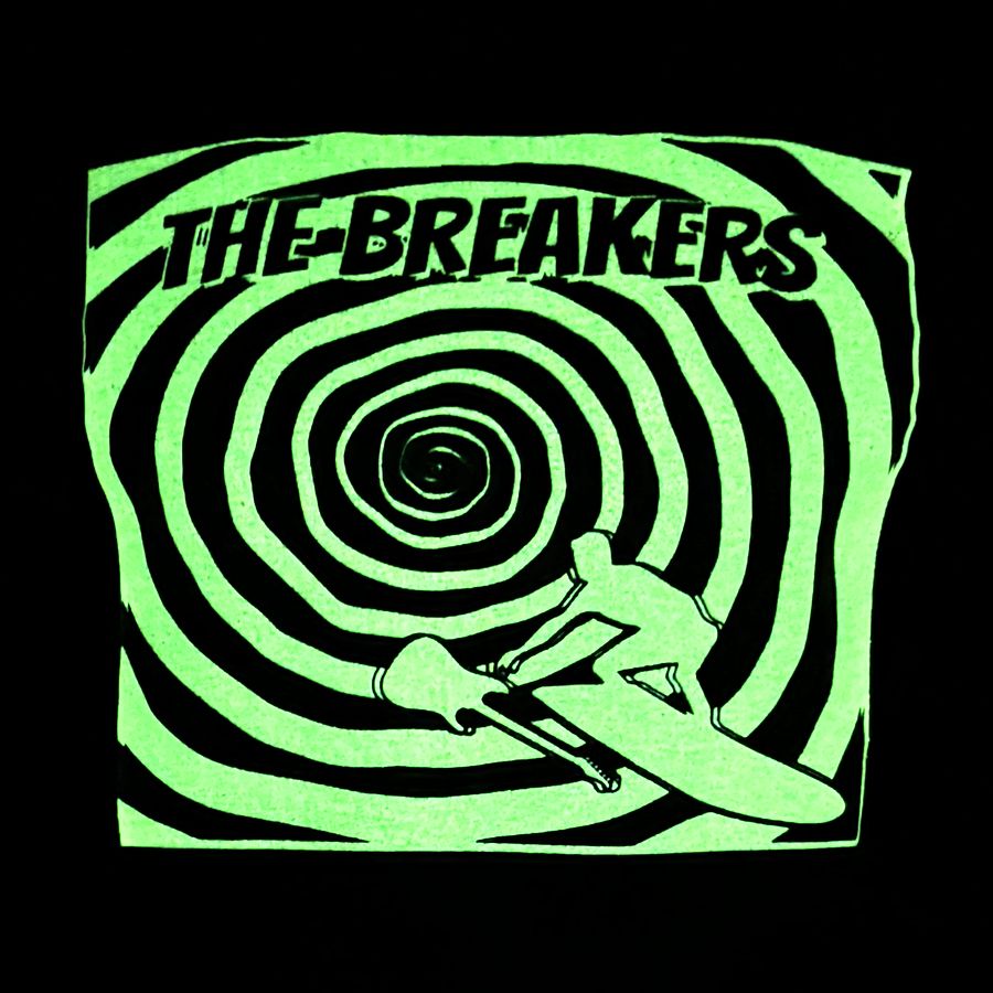 The Breakers shirt glowing in the dark
